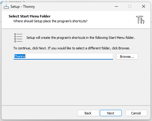 Startmenü-Ordner wählen