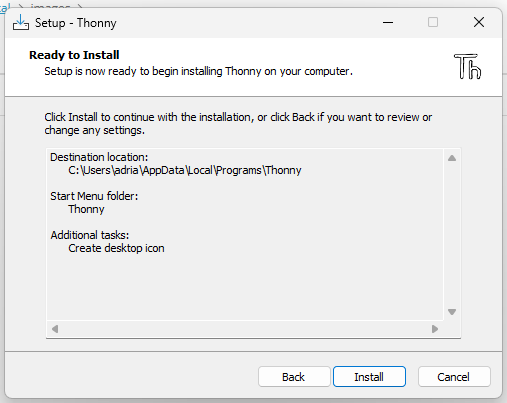 Bereit zur Installation