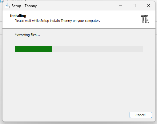 Installationsfortschritt